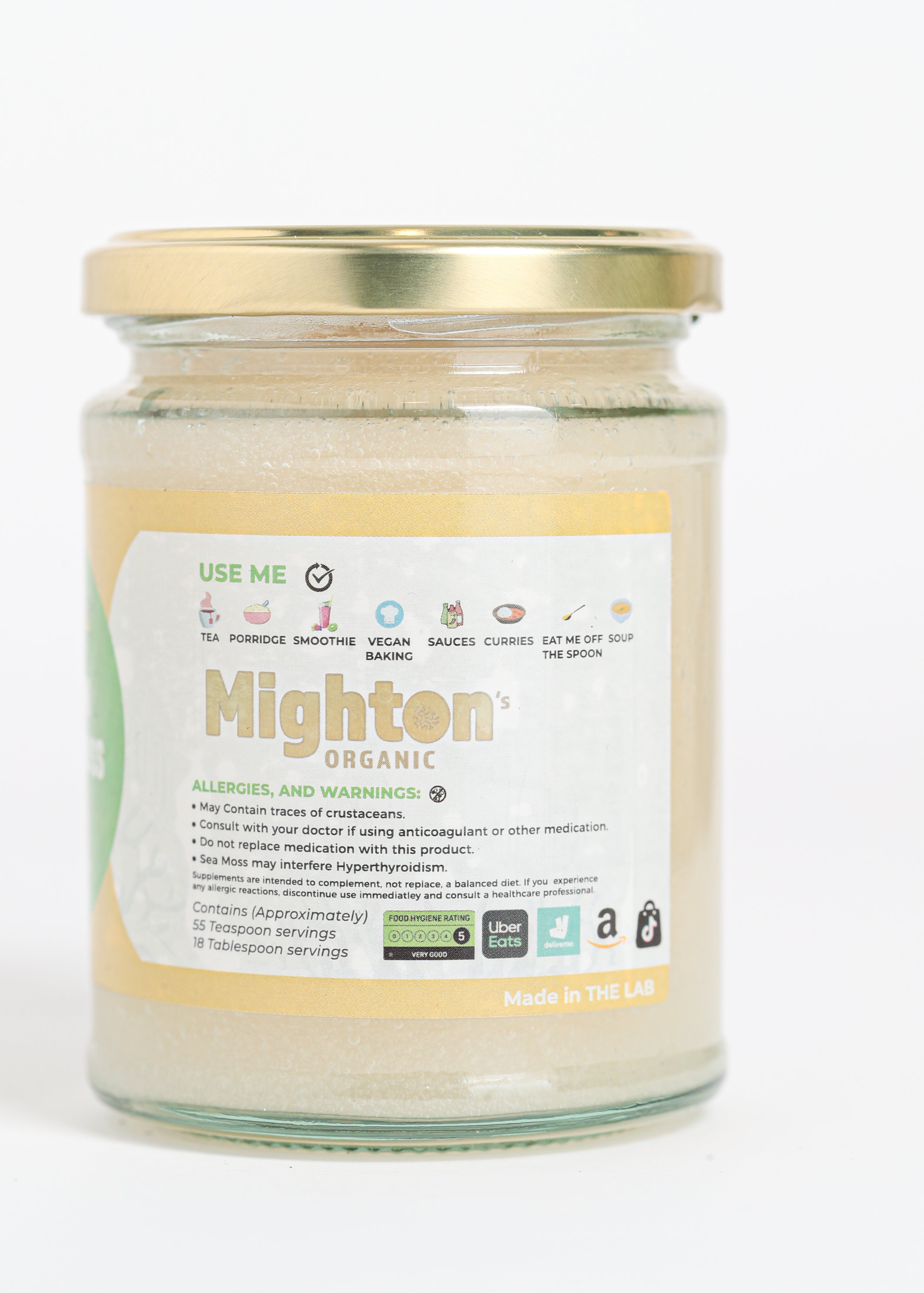 Plain Sea Moss Gel – Handmade, Wildcrafted, Cold Shipped for Freshness