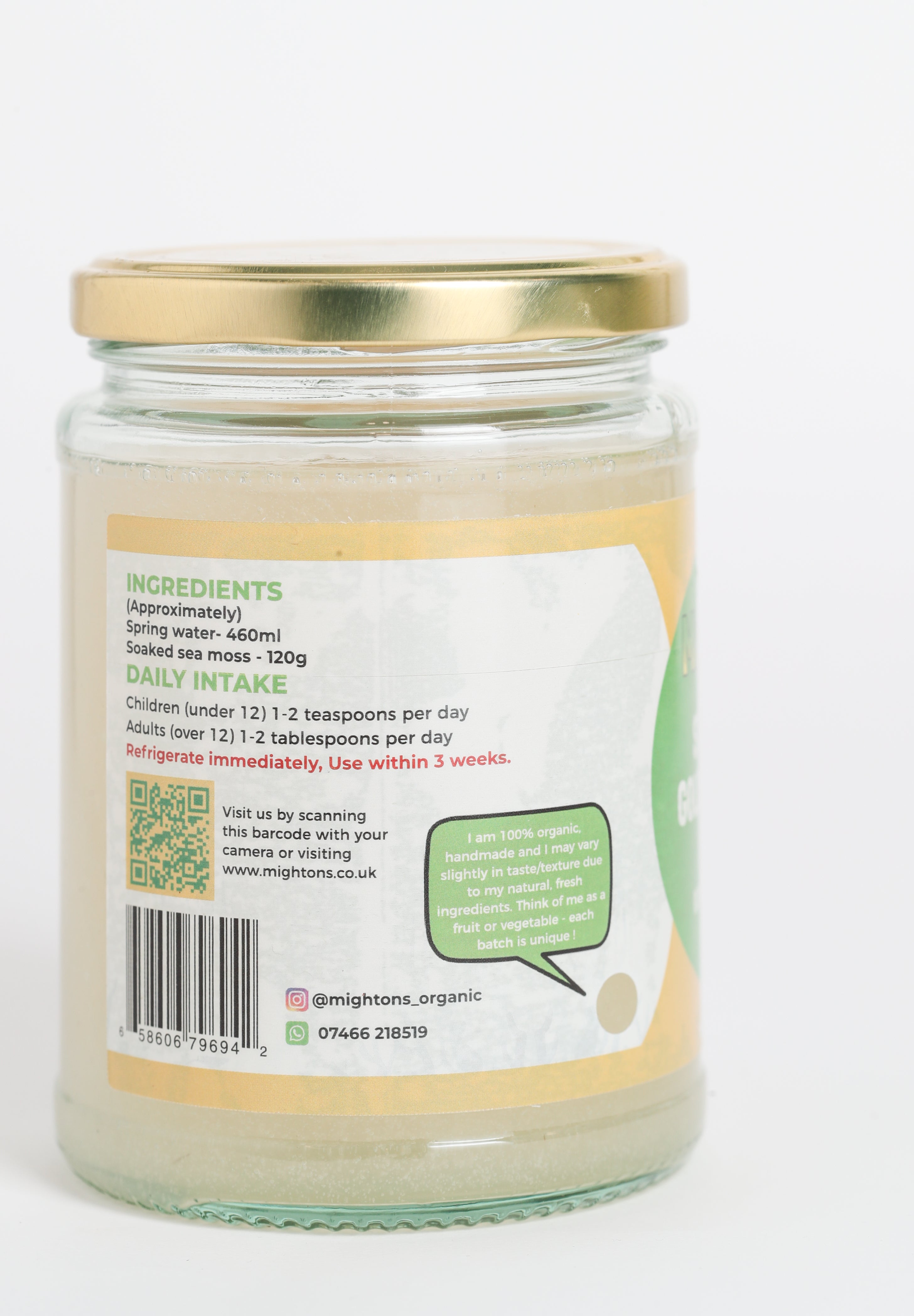 Plain Sea Moss Gel – Handmade, Wildcrafted, Cold Shipped for Freshness