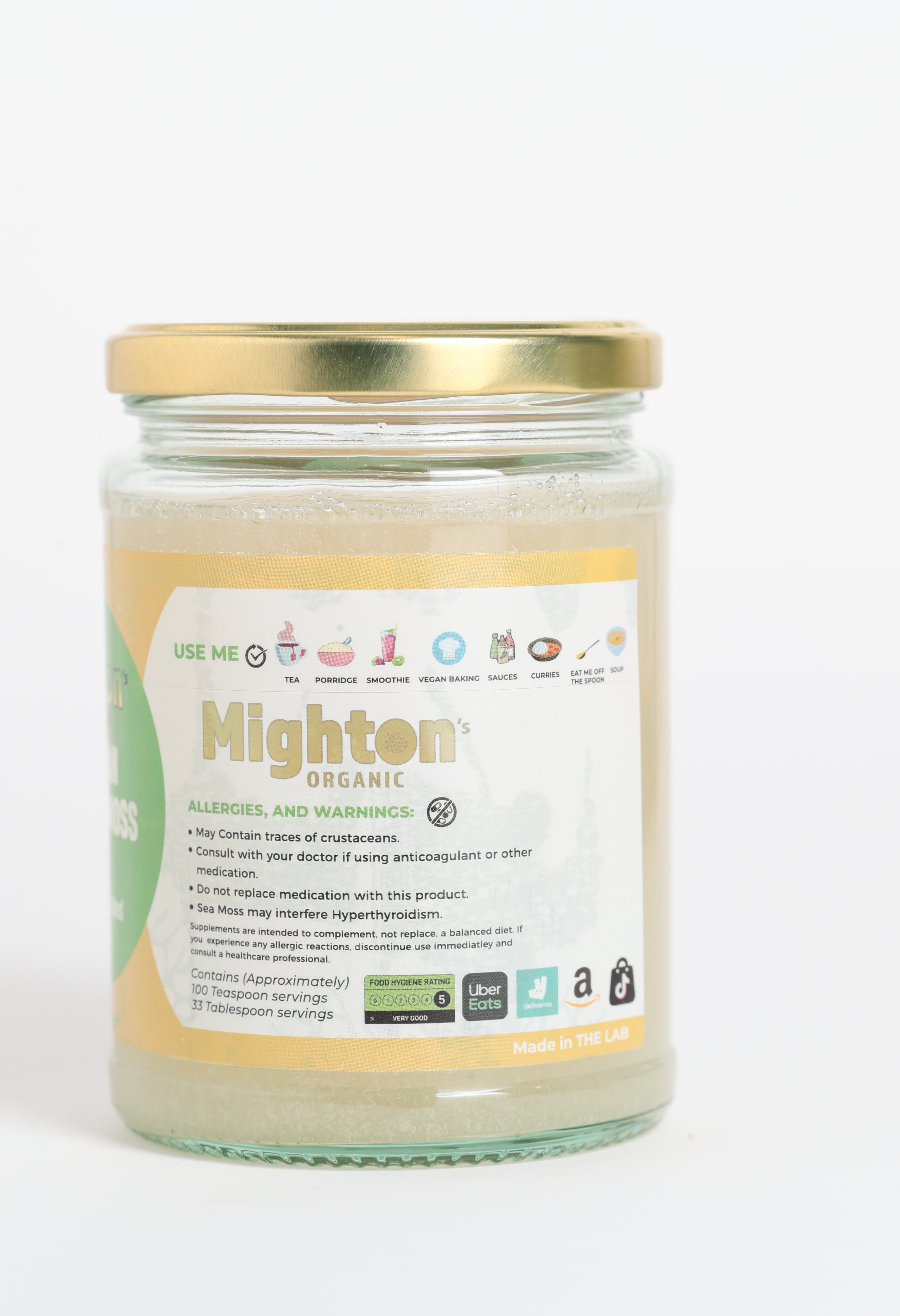 Plain Sea Moss Gel – Handmade, Wildcrafted, Cold Shipped for Freshness