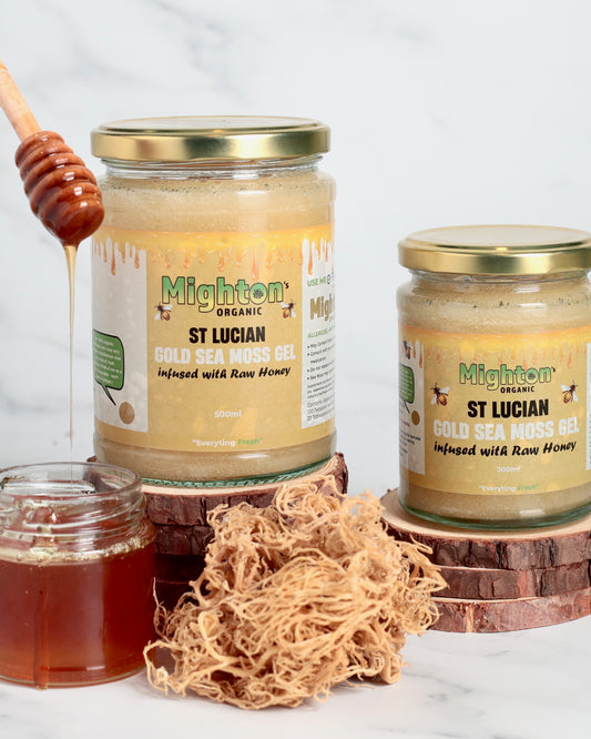 Sea Moss Gel Infused with Raw Honey – Handmade, Wildcrafted, Cold Shipped for Freshness