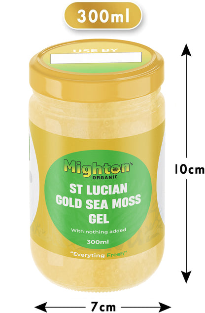 St Lucian Gold Sea Moss Gel | UK MADE | Fresh to Order | Organic | 100% Non GMO | Immune Support | Vegan | | Dr Sebi approved