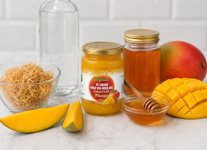Gold Sea Moss Gel Infused with Mango (300ml)