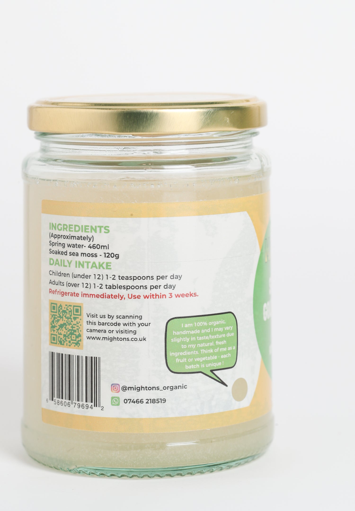 Plain Sea Moss Gel – Handmade, Wildcrafted, Cold Shipped for Freshness