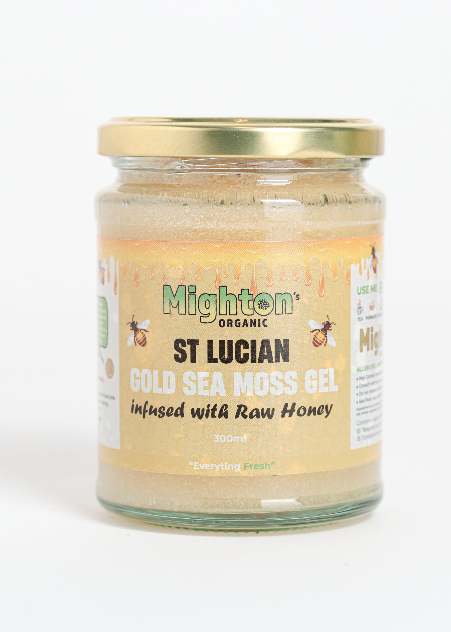 Sea Moss Gel Infused with Raw Honey – Handmade, Wildcrafted, Cold Shipped for Freshness