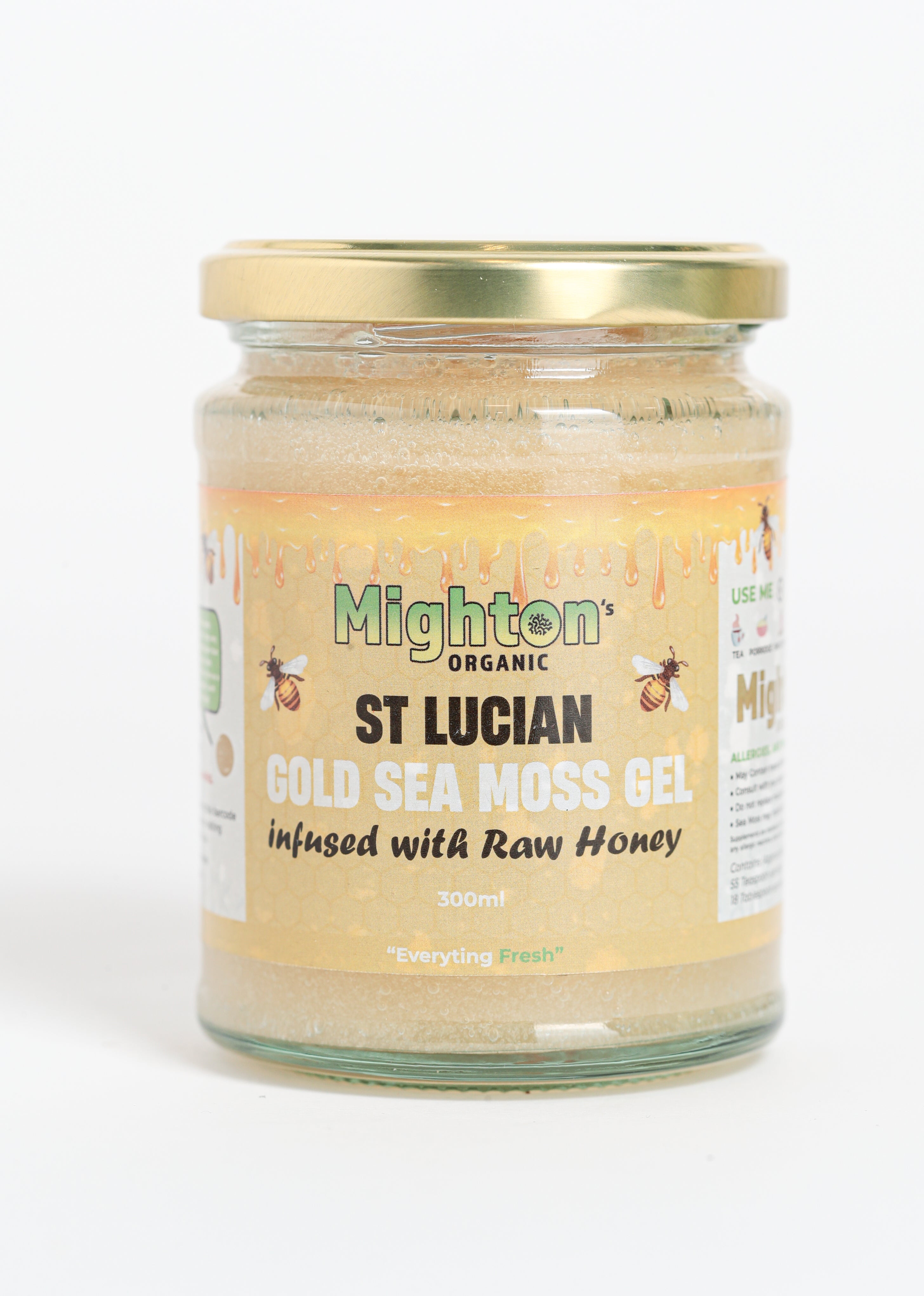 Sea Moss Gel Infused with Raw Honey – Handmade, Wildcrafted, Cold Shipped for Freshness